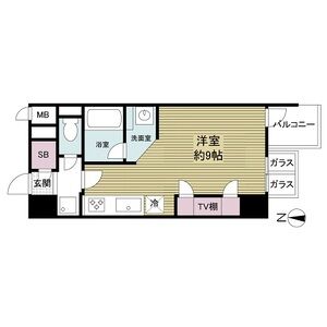 ワンルーム 間取り図