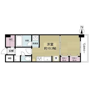 ワンルーム 間取り図
