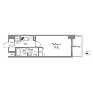 1K 間取り図