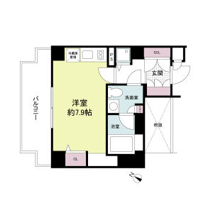 ワンルーム 間取り図
