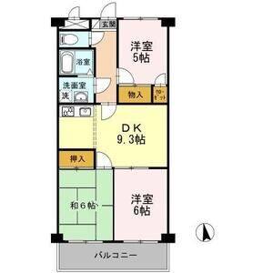 3DK 間取り図