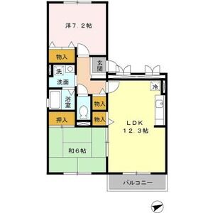 2LDK 間取り図