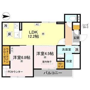 2LDK 間取り図