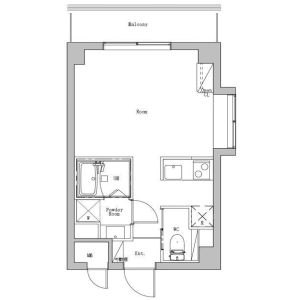 ワンルーム 間取り図