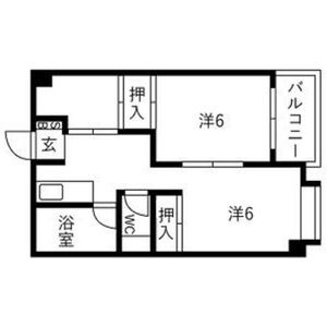 3DK 間取り図