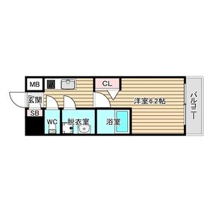 1K 間取り図