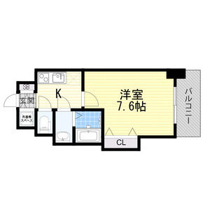 1K 間取り図