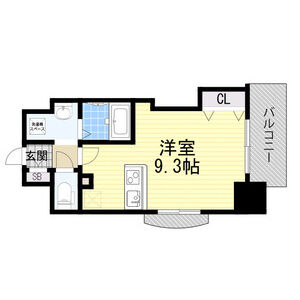 ワンルーム 間取り図