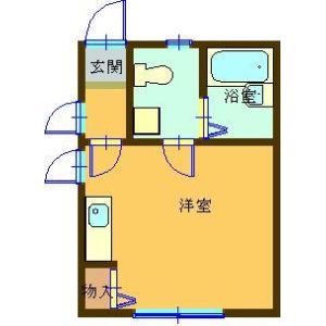 ワンルーム 間取り図