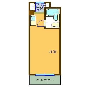 ワンルーム 間取り図