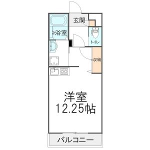 ワンルーム 間取り図