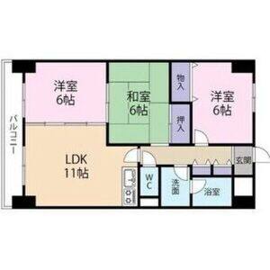 3LDK 間取り図