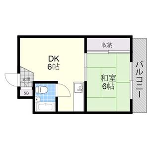 2DK 間取り図