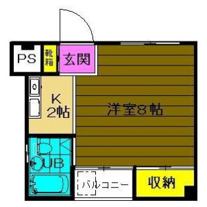 ワンルーム 間取り図