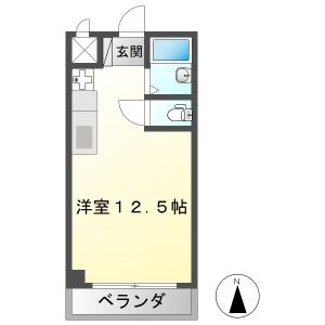 ワンルーム 間取り図