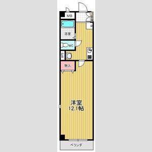 1K 間取り図