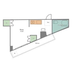 ワンルーム 間取り図