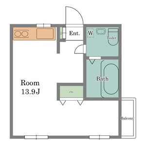 ワンルーム 間取り図