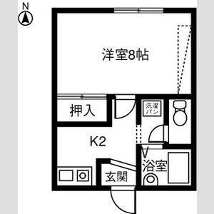 1K 間取り図