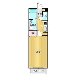 1K 間取り図
