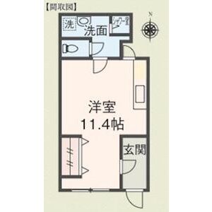 ワンルーム 間取り図
