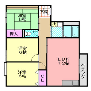 3LDK 間取り図