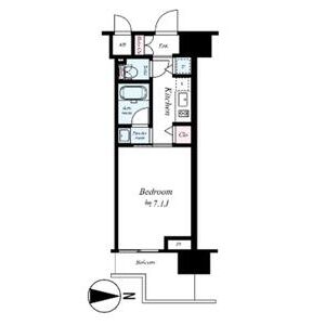 1K 間取り図