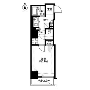 1K 間取り図