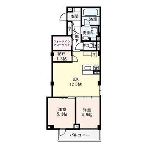 2LDK 間取り図