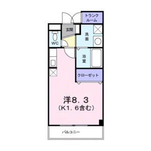 ワンルーム 間取り図
