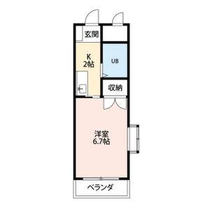 1K 間取り図