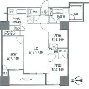 3LDK 間取り図
