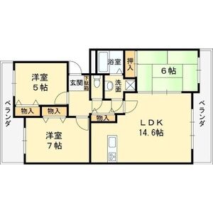 3LDK 間取り図