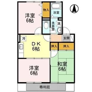 3DK 間取り図