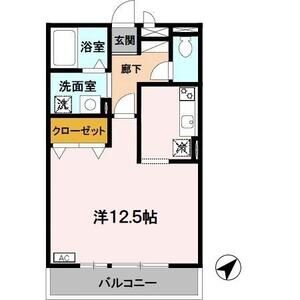 ワンルーム 間取り図