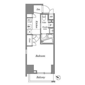 1K 間取り図