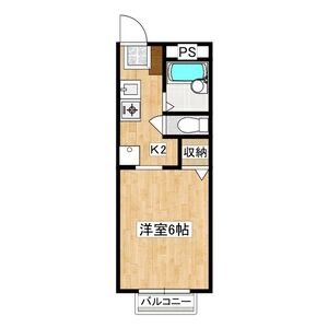 1K 間取り図