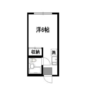 ワンルーム 間取り図