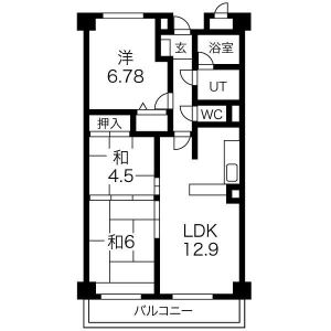 3LDK 間取り図