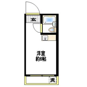 ワンルーム 間取り図