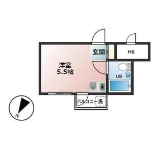 ワンルーム 間取り図