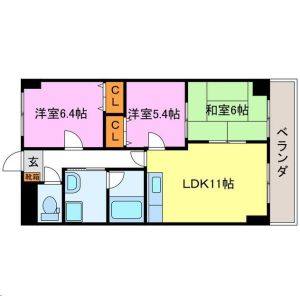 3LDK 間取り図