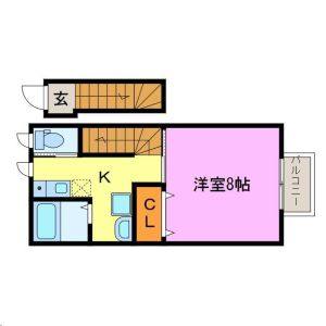1K 間取り図