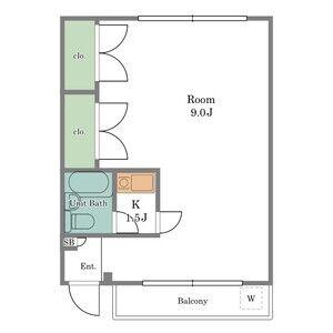 ワンルーム 間取り図