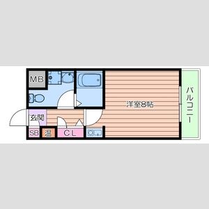 1K 間取り図