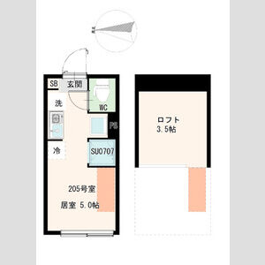 ワンルーム 間取り図