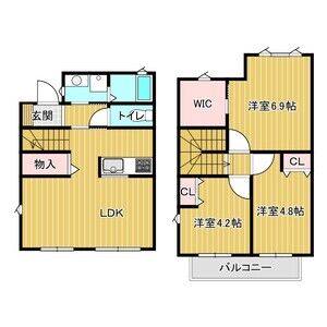3LDK 間取り図