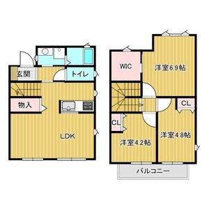 3LDK 間取り図