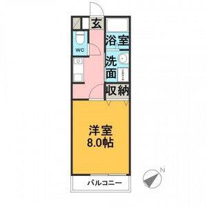 1K 間取り図