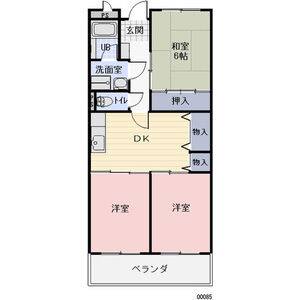 3DK 間取り図